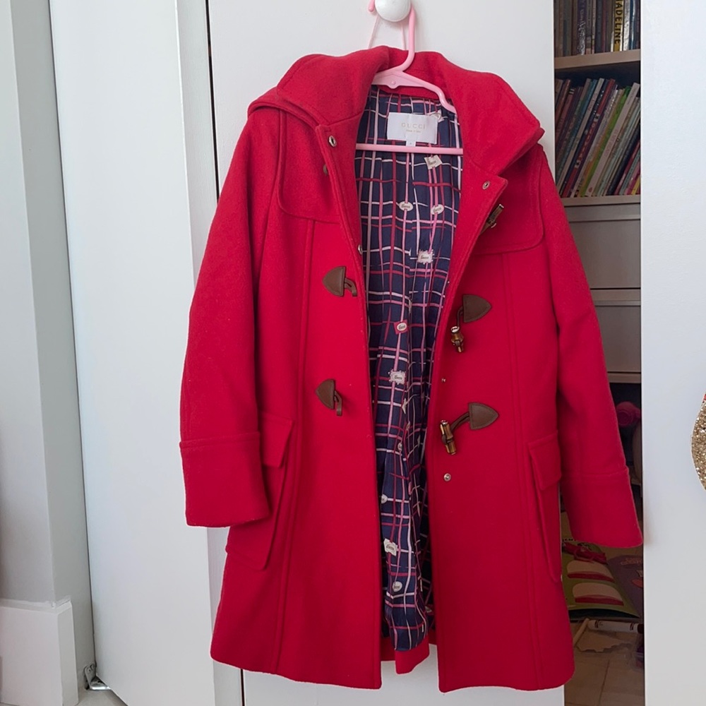 Girls Gucci Red Coat